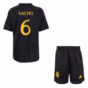 Чёрная футбольная форма Real Madrid 23/24 Начо