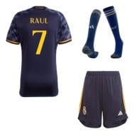 Гостевая детская форма Реал Мадрид Рауль 2024 с гетрами