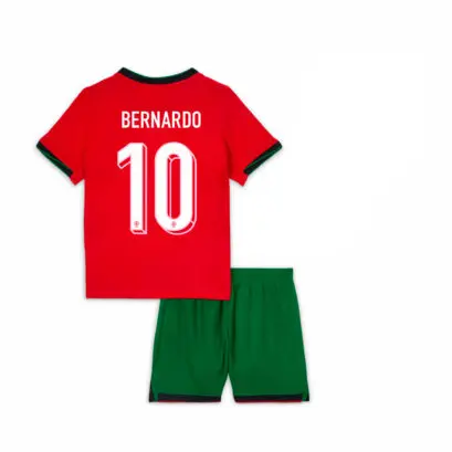 Детская футбольная форма Бернардо 10 Португалия евро 2024
