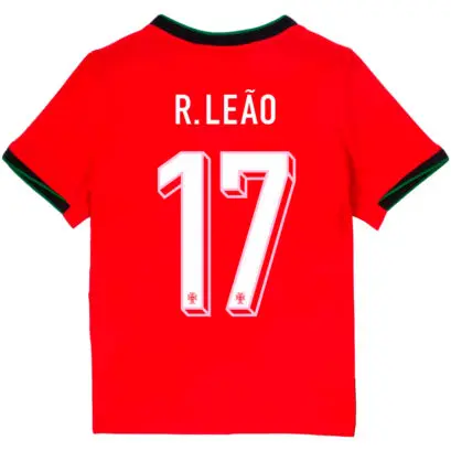 Детская футболка Рафаэль Леао 17 Португалия евро 2024