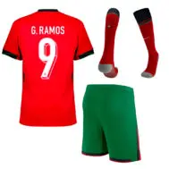 Футбольная форма с гетрами Рамос 9 Португалия евро 2024